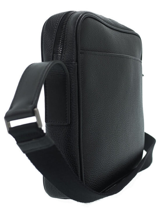 Prada Handbags - Prada embossed logo bag messenger leather Black